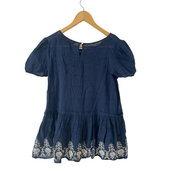 Polo Ralph Lauren Navy Cotton Eyelet Embroidered Short Sleeve Dress - Picture 2 of 10